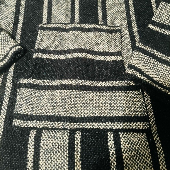 Handmade Mexican Baja Hoodie Poncho/ Unisex - Picture 2 of 8